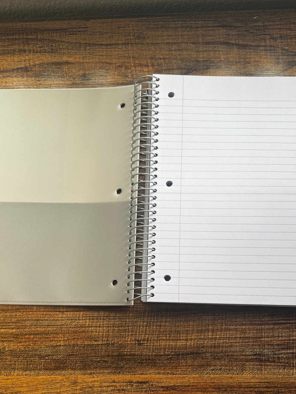 Stellar 5-Subject spiral notebook in white, New 200 sheets, 5 wide ruled